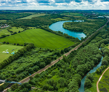 Waverly Lake, a popular place for residents in Kimberworth to enjoy the free things life has to offer around Rotherham, South Yorkshrie